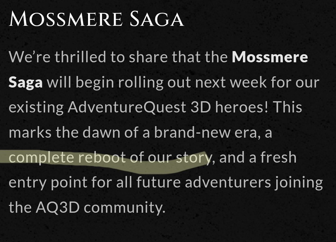 ADV36067606's tweet photo. Here's the TL;DR:
"The last decade of your "100% Player Funding " means nothing. We're not gonna do what we promised, we're not gonna finish what we started. Also, we're doubling down on grinding".

That's Today's AQ3D 🤷🏻‍♀️ https://t.co/jnp1jOSkv3