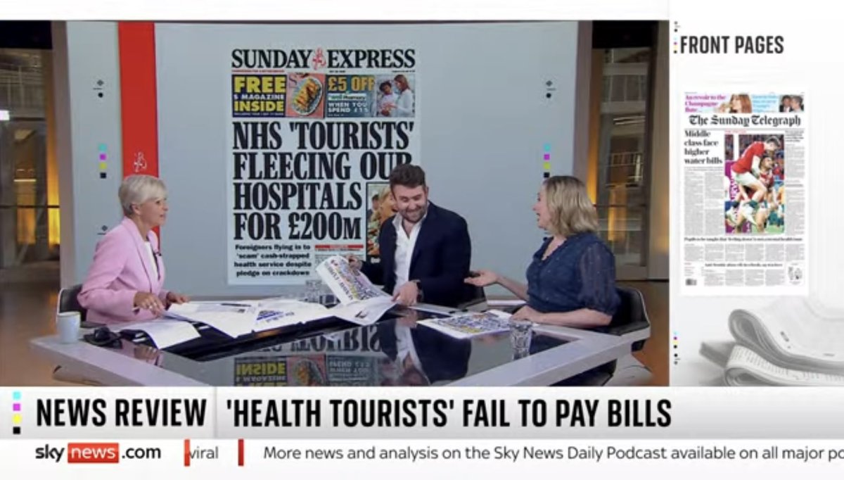 CatrionaStewart's tweet image. A pleasure as always to be on the @SkyNews News Review with @christiancalgie who has the good grace to pretend to laugh at my jokes.