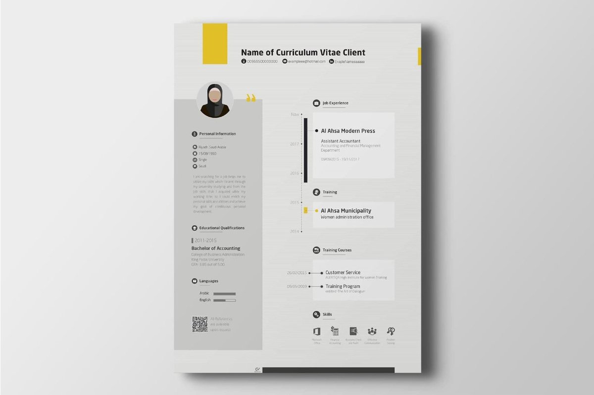 سيرتك الذاتية هي أولى خطواتك نحو وظيفة أحلامك.
📱للتواصل واتساب: 966550522594+