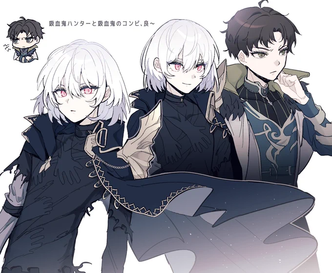 シルブラの絵描いた!ノアくんとヴァンくんが好きでして…
