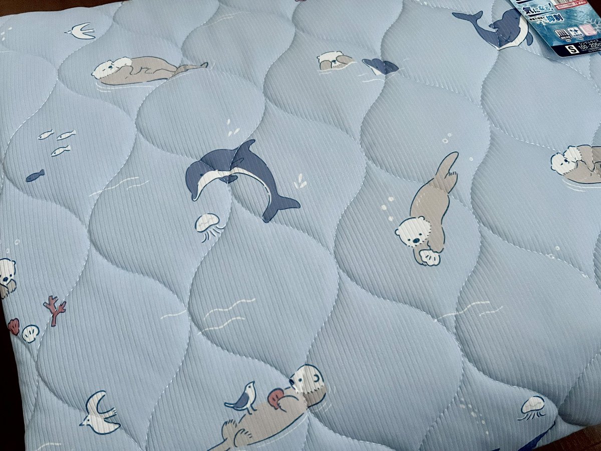 しまむらにラッコちゃん冷感敷きパッドあった