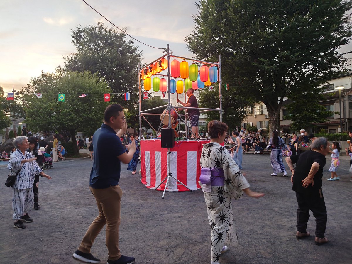 盆踊り、楽しかったでさね🙂🎵