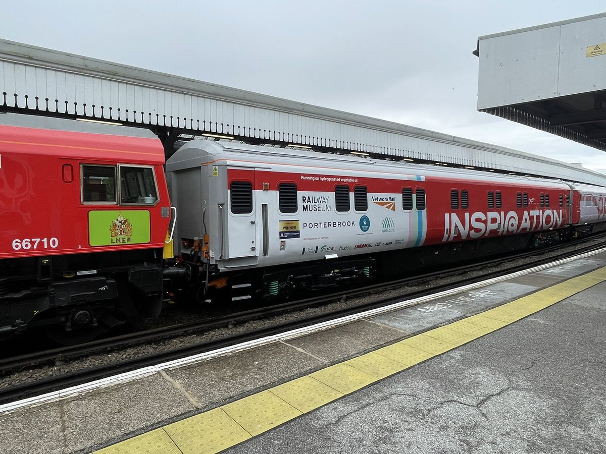 Dominic_Noades's tweet image. At @Se_Railway Margate today with @KentCRP1 for the @railway200 train!