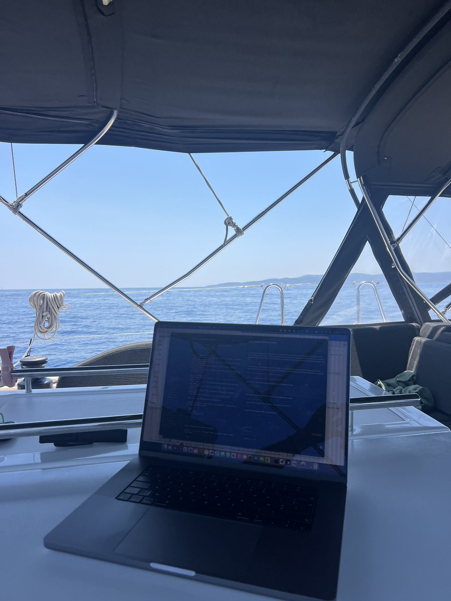 miamivce's tweet image. Spending a week in Greece on a boat and @Starlink keeps me building. Zero downtime and a steady 85mbps while underway, much more when at anchor. Incredible tech @elonmusk.
Anyone here working remotely using Starlink?