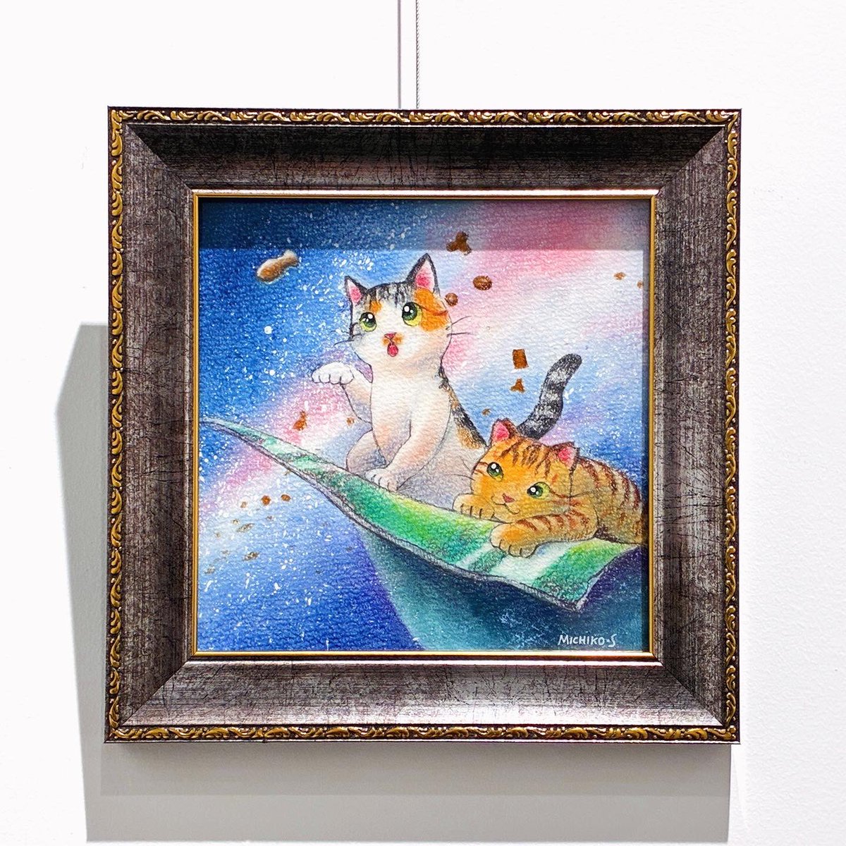 絵画。原画【椅子でぼんやりしている橘猫】 絵画。原画【椅子でぼんやりしている橘猫】 fit=scale-down,w=1200
