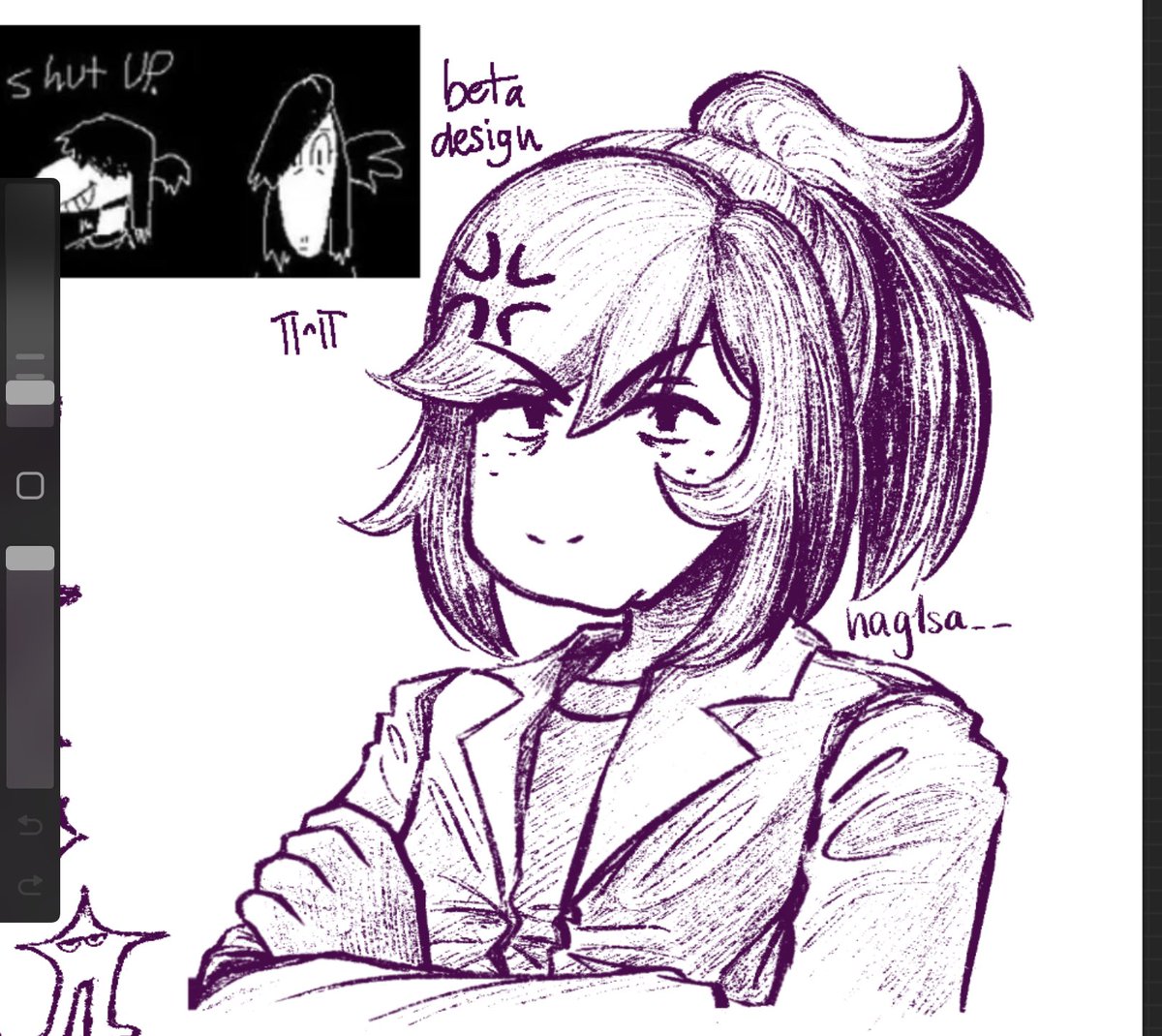 nag1sa__'s tweet image. beta sus because why not #deltarunefanart #DELTARUNE