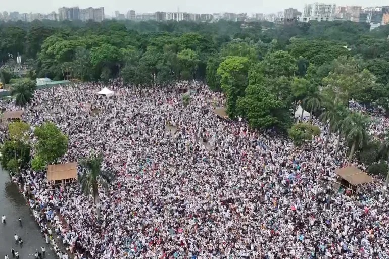 Abdulla_Alamadi's tweet image. For the first time since the independence of Bangladesh, a million-strong rally of Jamaat-e-Islami on Saturday came out to demand that the future of the country be drawn correctly & fairly, away from parties corruption & the control of India !
I think Bangladesh is on the right…