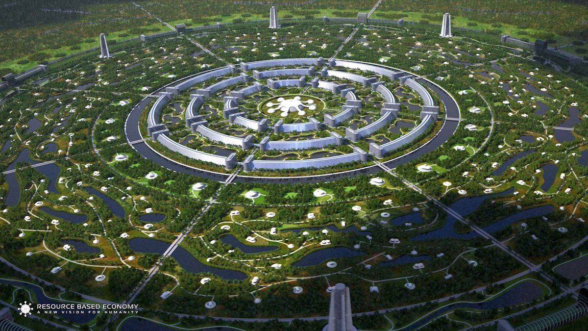 solarpunk_prop's tweet photo. Resource Based Economy solarpunk city | Ciudad solarpunk con Economía Basada en Recursos https://t.co/yurQuipwDW