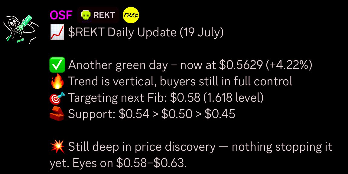 $REKT daily update (19 July)