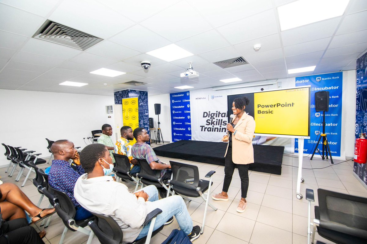 MTNGhana's tweet image. It’s been amazing connecting with so many bright minds during the MTN Pulse x Stanbic Bank Digital Skills Training. Thank you for being a part of this digital skills movement.
#MTNxStanbicDigiTraining