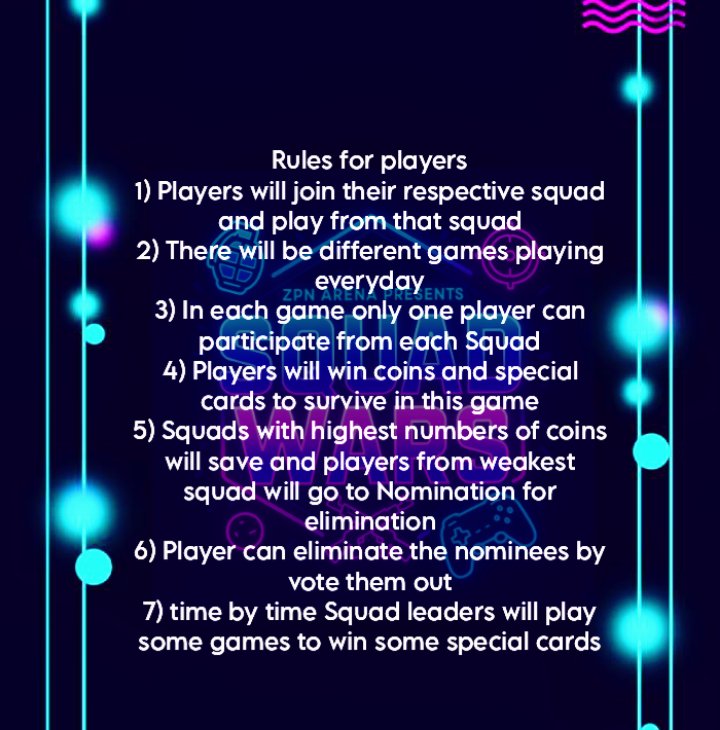silent_vibes_1's tweet photo. Squad Wars Update:
Rules and clearity for players and Squad leader that how to play ๐
#zpnarena #gameshow #squadwars https://t.co/N6FF9DAxqP