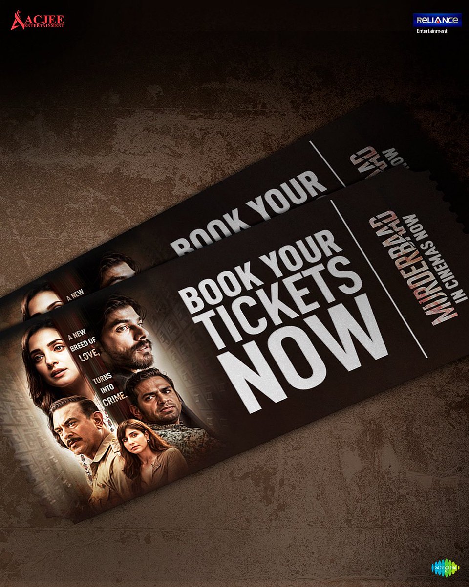 RelianceEnt's tweet image. Get ready for a ride full of grit, guts, and goosebumps 😱

Book your tickets now

🔗 - bit.ly/Murderbaad_Boo…

#Murderbaad in cinemas NOW!

#ArnabChatterjee @nakulrsahdev @KanikkaKapur_ @sharibhashmi 
@ManishC_20 @salonibatra_29 #RavinaSharma #AmoleGupte #AanjjanSrivastav…