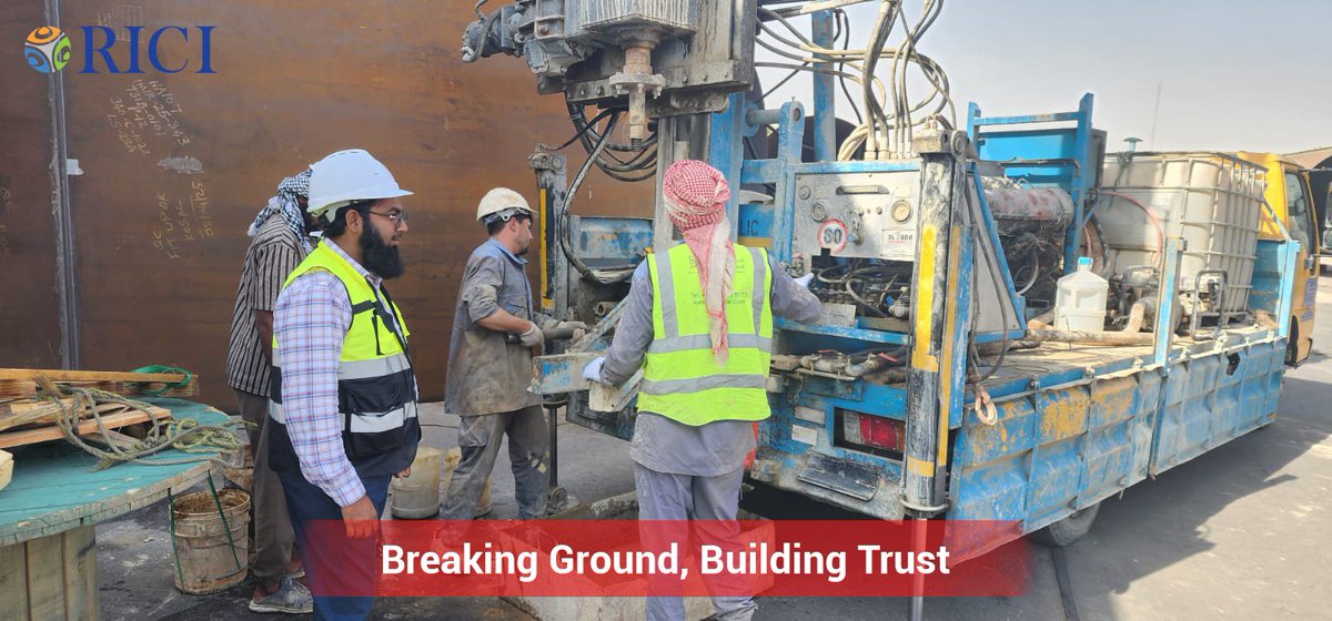 RICItc's tweet image. 🚧 RICI proudly completed its first geotechnical borehole testing for Celevend Bridge in Jubail — a milestone in delivering high-quality, sustainable infrastructure solutions.

#RICI #GeotechnicalTesting #Jubail #EngineeringExcellence #BoreholeTesting #Infrastructure