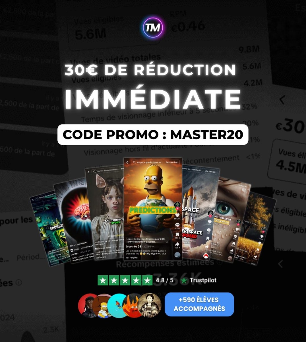 👉 Formation mise à jour continuellement
👉 Groupe privé &amp; Accompagnement
👉 100% Satisfait ou Remboursé

Rejoins juste ici : tiktok-master.com/tiktok-master-…