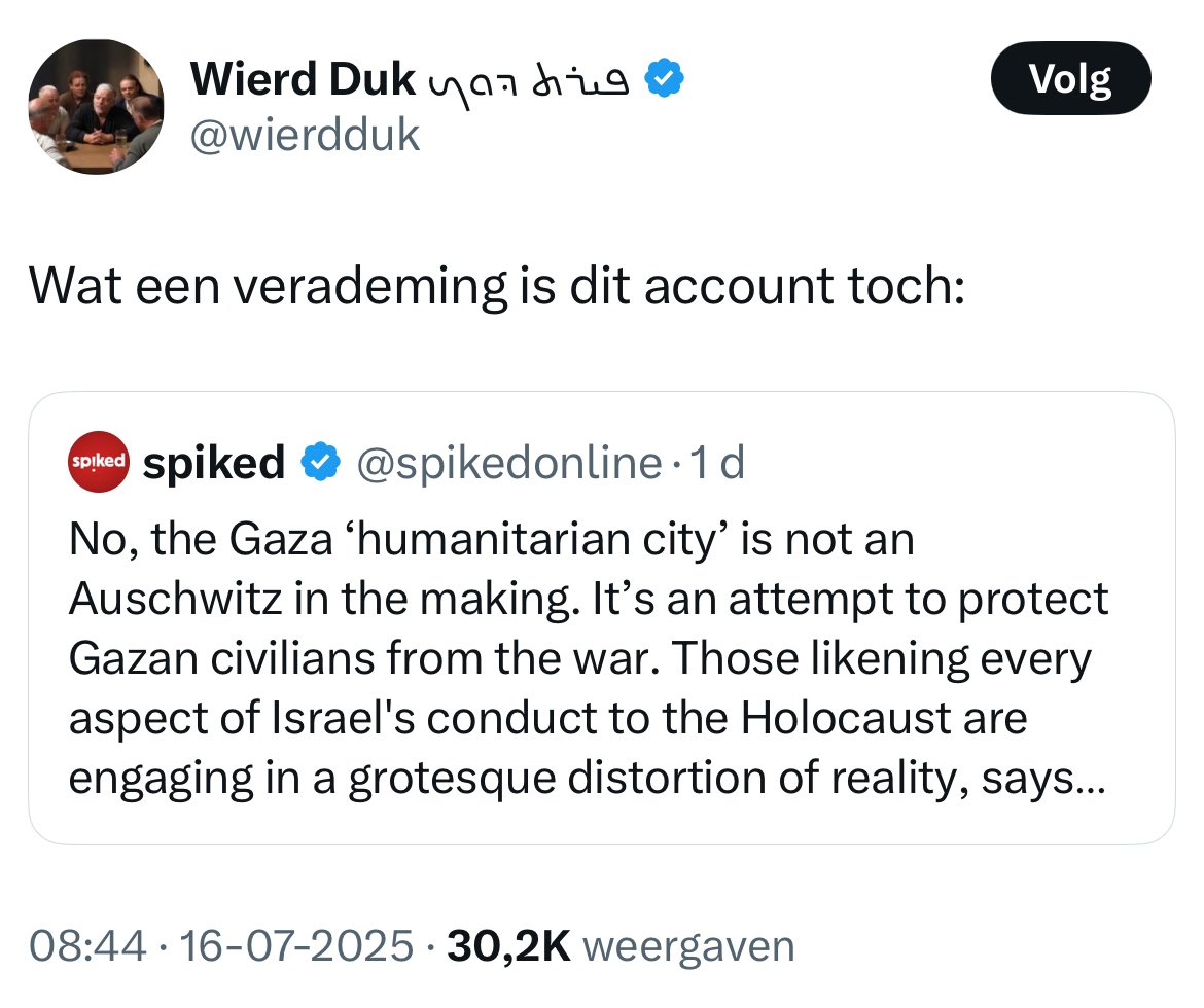 “Een concentratiekamp is ter bescherming van mensen tegen oorlog.”
— Wierd Duk, historicus