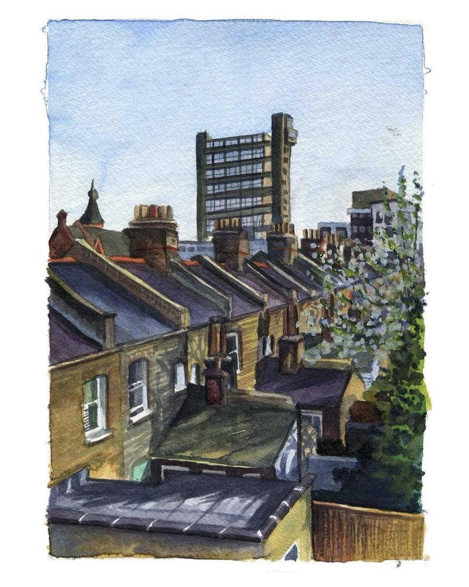 PaintingsLondon's tweet image. 'Caird Street, London, United Kingdom' (from 'Isolation Views' 2020) by Frank Laws
franklaws.com/shop/isolation…