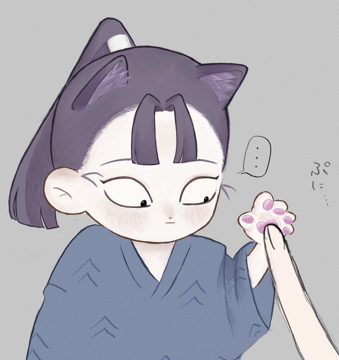 好感度高い人には虚無顔でにくきう触らせてくれる🐱仙