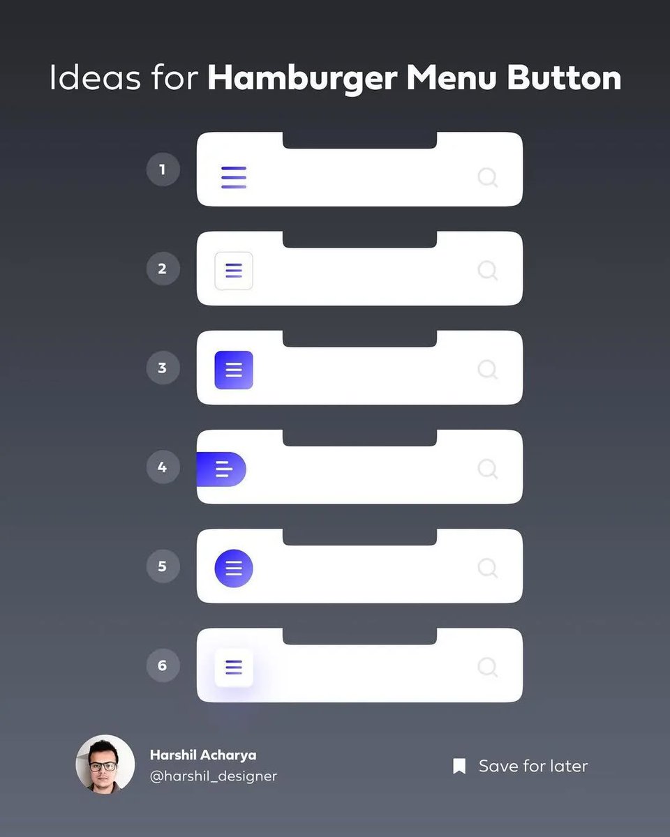 UI Design Components Ideas. 🧵
