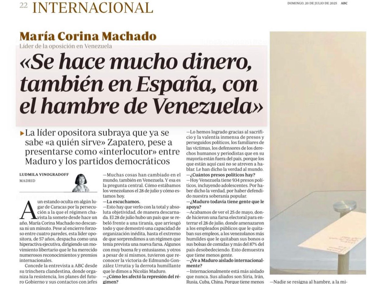 IdiazAyuso's tweet image. Zapatero y Sánchez pretenden liderar el comunismo en el mundo disfrazados de “demócratas”, mientras separan a España de las primeras potencias, aislándola.
Un daño a nuestra seguridad, integridad, reputación, intereses, empresas e inversiones, que nos lastrará mucho tiempo.