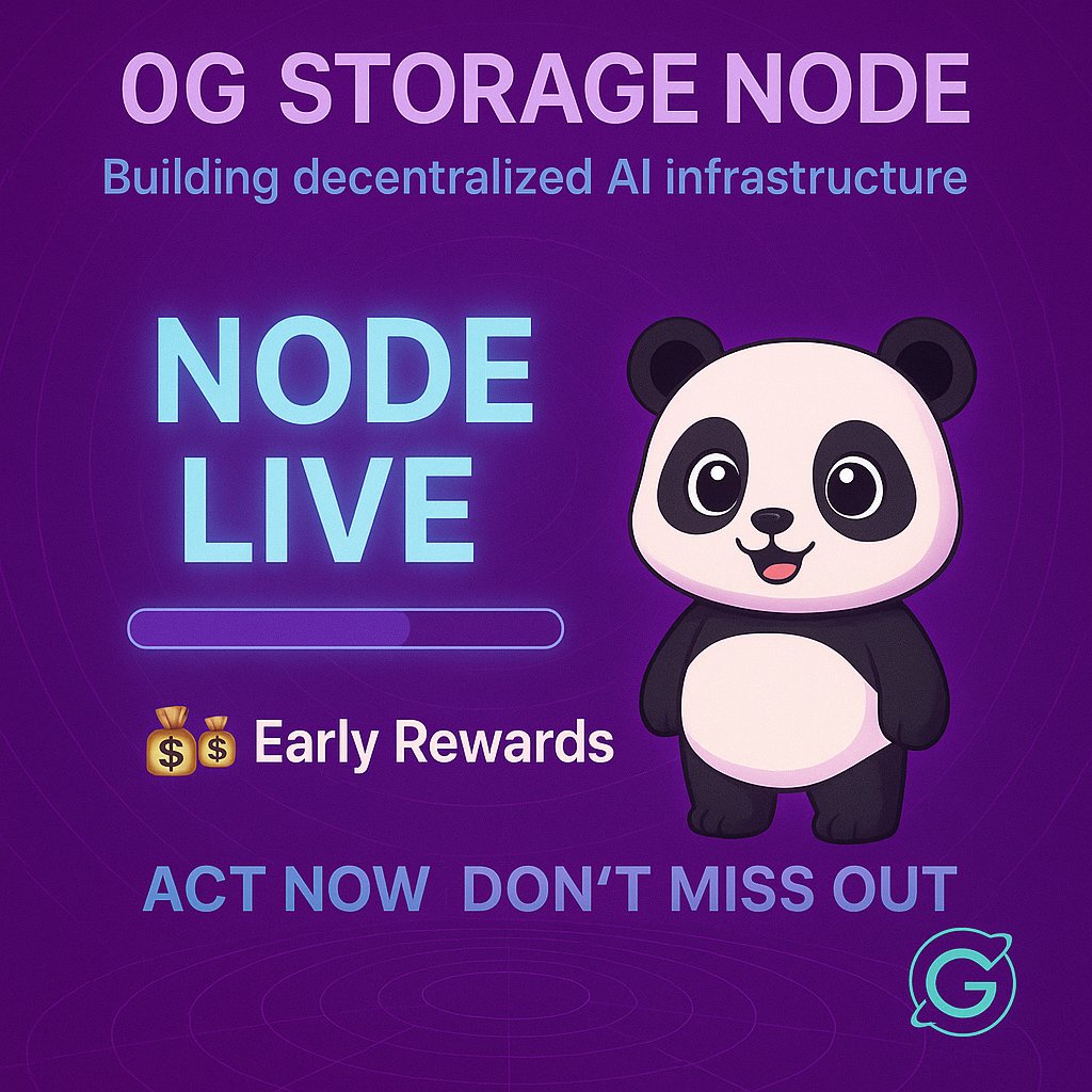 Deepak38764460's tweet image. 🚨 0G STORAGE NODE IS LIVE 🚨
🧠 Decentralized AI Infrastructure
📦 Powering the future of AI storage
✅ Node Up ✅ Early Mover ✅ Airdrop Potential
💸 Don’t sleep on this!
🐼 Join the mission— Build Early, Earn Big!
#0G #Testnet #NodeOperator #Web3 #AIInfra #airdrop2025