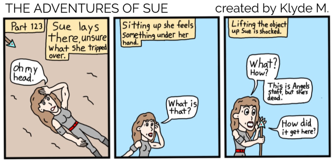 Part 123 THE ADVENTURES OF SUE #webcomic #webtoon #comic #comics #comicstrip #comicbook #comicartist #TheAdventuresOfSue #indiecomic #indiecomics #action #fantasy #fiction #adventure #sundayvibes #sundaythoughts #readthis