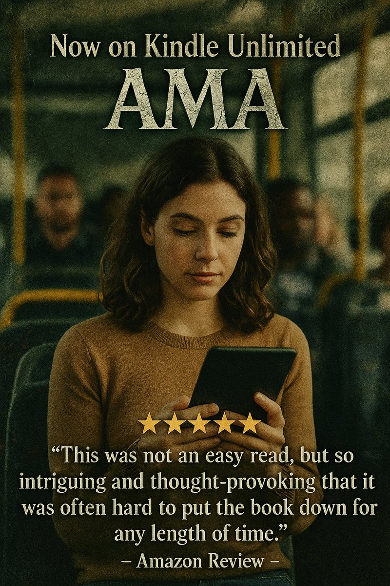 mac_kill_i_can's tweet image. Free on Kindle Unlimited
★★★★★
“This was not an easy read, but so intriguing and thought-provoking that it was often hard to put the book down for any length of time.”
~ Amazon Review ~
Ama is waiting for you.
👉 amazon.com/dp/B01EO2VI46
#KindleUnlimited #Kindle #books