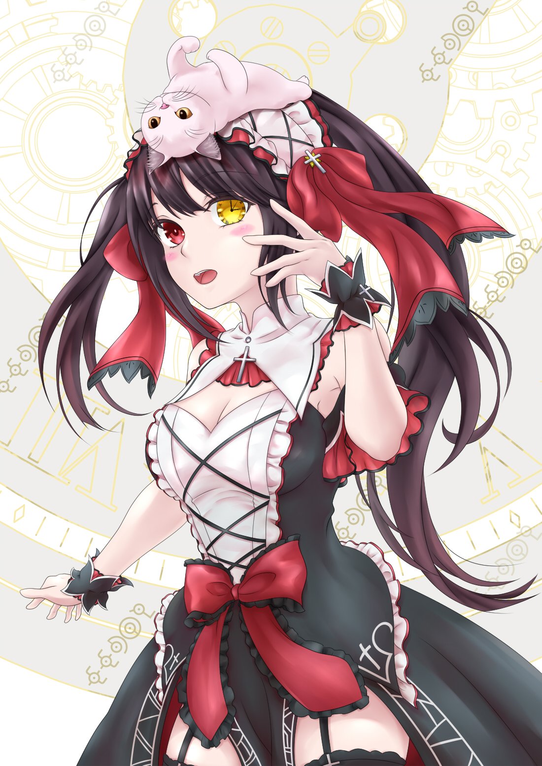 イラスト原画　とても可愛らしい　 「吃驚猫」 40原@きなこ本委託 on Twitter | 面白いイラスト, 猫 擬人化