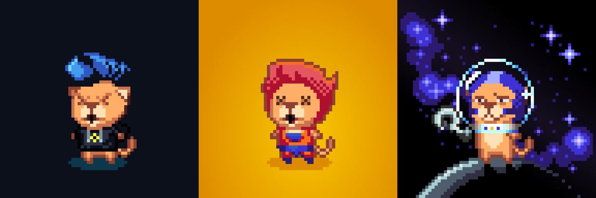 PixeLionsDAO's tweet image. 📣 New #pixeLions sales! 📣
👉#2361, Rank 3690, 55 $bLUNA
👉#3646, Rank 4419, 50 $bLUNA
👉#3947, Rank 2183, 55 $bLUNA