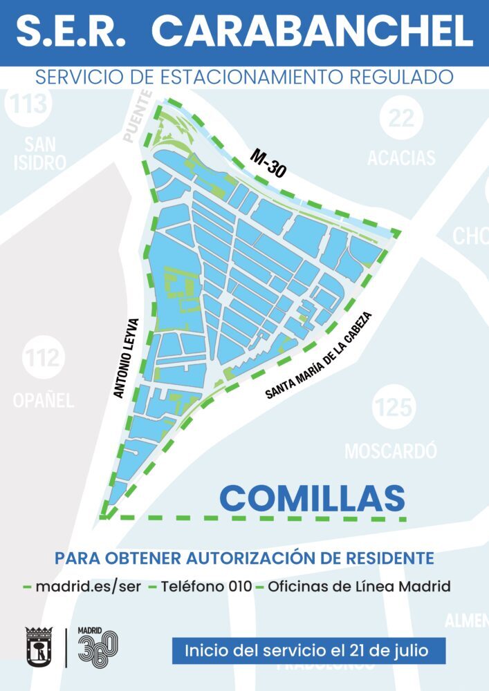 JMDCarabanchel's tweet image. 🚗 Mañana llega el Servicio de Estacionamiento Regulado al barrio de Comillas
🔹 2.186 plazas
✅ 2.076 para residentes
🔵 110 zona azul
📍Ya son 16 barrios con SER en 5 distritos: 38.850 plazas, la mayoría para vecinos
👉 informate.madrid.es/2td2e5