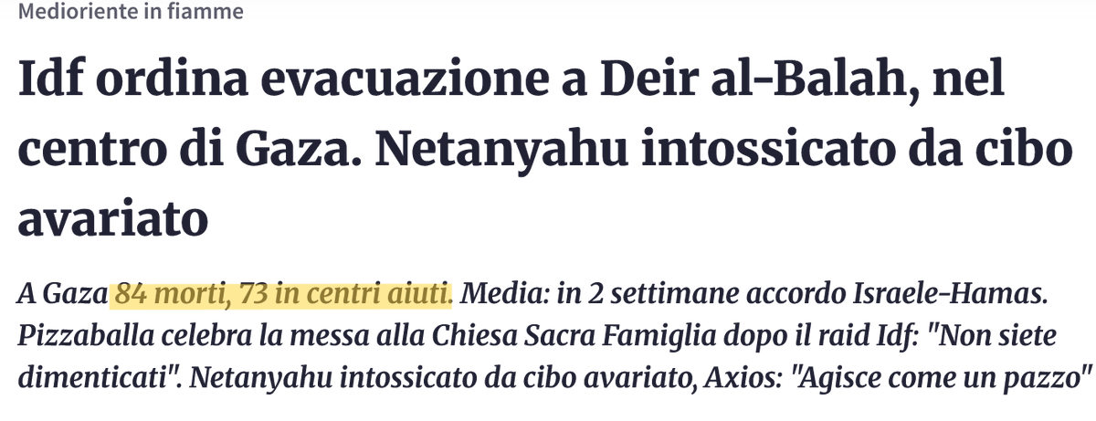 rafforiani's tweet image. Li torturano, li affamano, li bombardano, li ammazzano tutti. Ma per loro sono morti "in attesa", "durante", "per fame", "nei centri". Chi sono i carnefici?!?! Dov'è il GIUDIZIO, la CONDANNA, lo SCANDALO?! @Corriere @repubblica @RaiNews #GazaScortamediatica