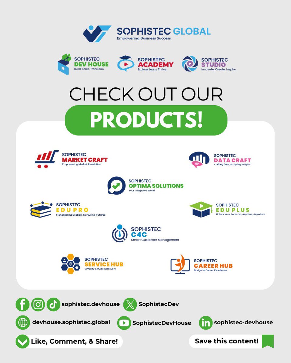 SophistecDev's tweet image. ⭐ Sophistec Dev House 
🚀 Build. Scale. Transform.
📍 Based in Indonesia 
🌏 Serving Clients Worldwide
🌐 devhouse.sophistec.global
📬 management@sophistec.global
📞 +886 971 688 450 (TW) +62 851 7301 9500 (ID) 

#ESGTech #EthicalArchitecture #SDGbyCode #DevHouseDaily #TechForGood