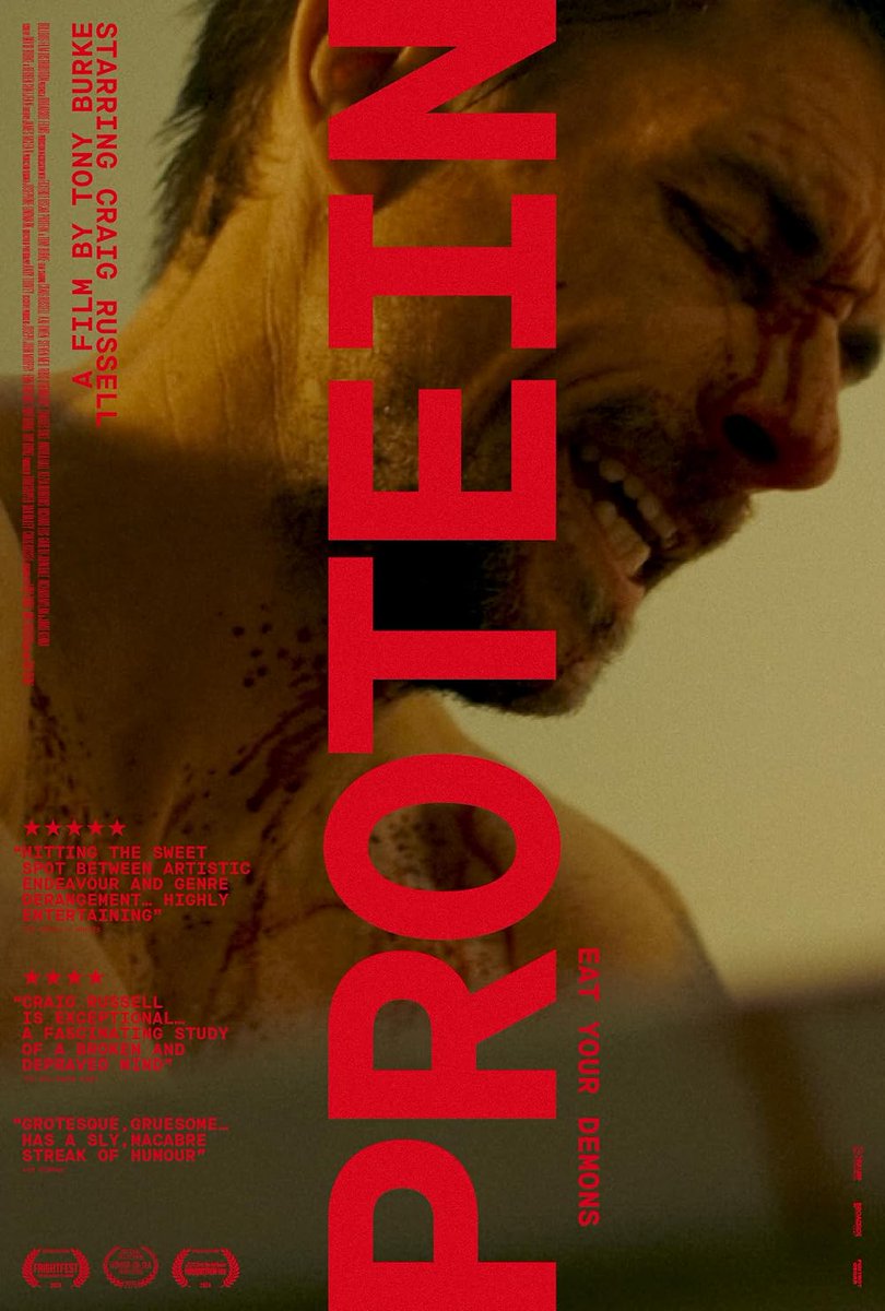 deadnsudburied's tweet image. The very cool #Protein has finally made its way to release in all the usual places! We screened this awesome British blend of Cannibal Apocalypse/Yojimbo/Dead Mens Shoes and First Blood! Its very cool, get some...