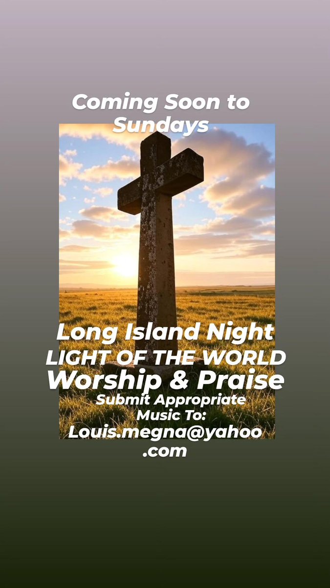 LouMegna's tweet image. Next Sunday 7/27 will be the first LINL Radio Praise & Worship Show. If interested, please submit music to louis.megna@yahoo.com
Thank you ✊️