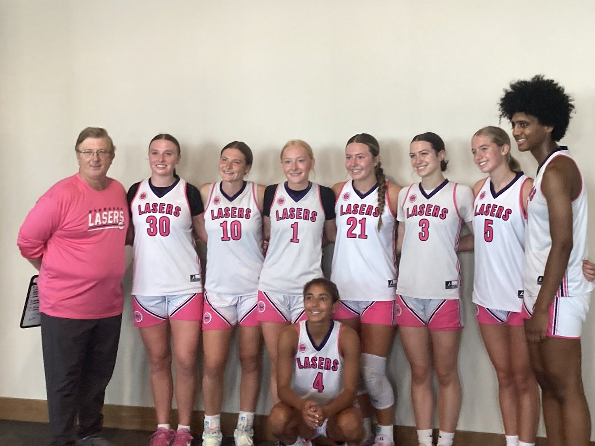 NELasersHoops's tweet image. This group is 5-0 and headed to the championship game at the Summer Finale. It is also #4 Landri Gates birthday!