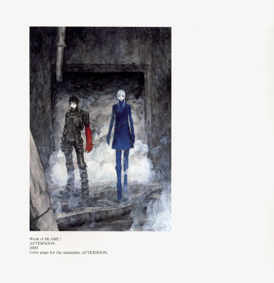 Nihei will draw one of the coolest things you've ever seen, and then his publisher will relegate it to a tiny picture in the back of an expensive book from 2003 😭