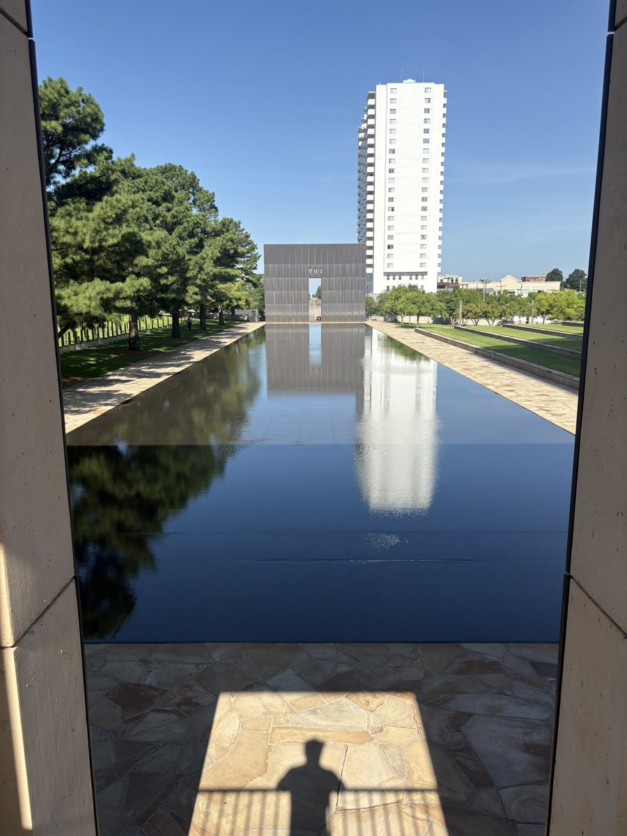 JGelnar7's tweet image. Walked through the OKC Memorial this morning. A heavy reminder that life can change in an instant. 

Life is short. God is good. Don’t take the days for granted