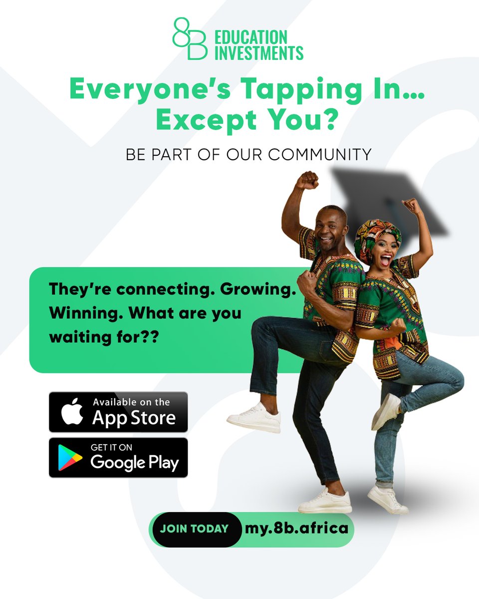 Still sitting on the sidelines while others unlock their global opportunities?
Start your study abroad dream journey with hundreds of African students already building their future.
Join today 👉 my.8b.africa/all-events
#StudyAbroad #8BCommunity #GlobalOpportunities
