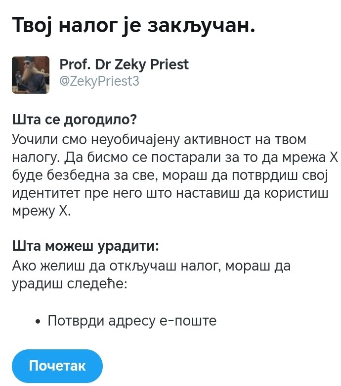 ZekyPriest3's tweet image. Ма, дувајте га више. Нисам ја верификовао налог да бисте ви наставили да ме дркате као и пре верификације. Сад ћу да откажем претплату и бићу најкраће верификовани налог у историји Икса. 💪🏻😂