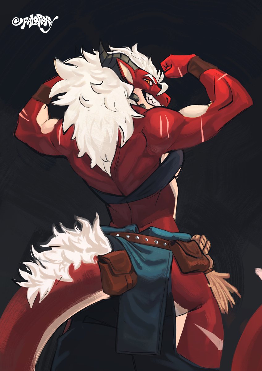 Falopaxy's tweet image. Little break from artfight today so you guys get to have this experimental piece of saga