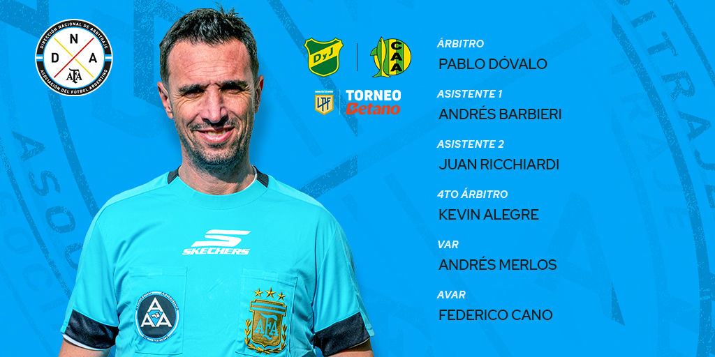 ArbitrajeAFA's tweet image. 🏆 #TorneoBetano
🗓 Fecha 2
⚽ @ClubDefensayJus - @clubaldosivi
⏱ 21.15
🧑⚖️ Cuerpo arbitral 👇