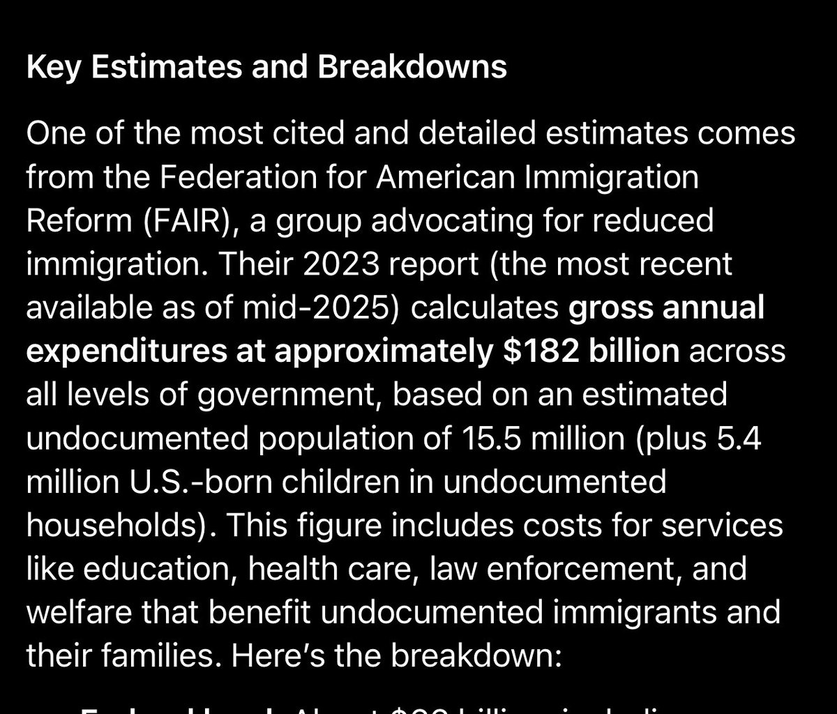 ThHappyHawaiian's tweet image. If we did a child tax credit for US citizen families instead of spending on illegal aliens we could have a CTC of $,5500 per kid per year
And that’s assuming there is actually only 15.5 million illegal aliens, most assume there are far more now!