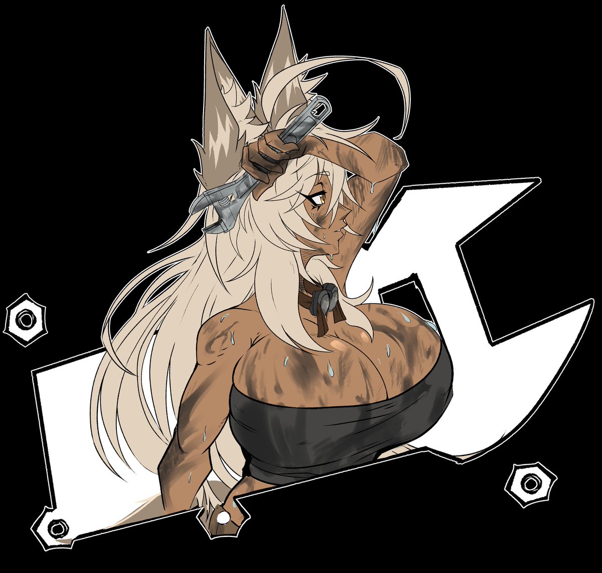 TheDoodleChrome's tweet image. Mechanic fox panel comm for @Cat5enpai
This was done awhile ago, but I had fun with this piece! :>