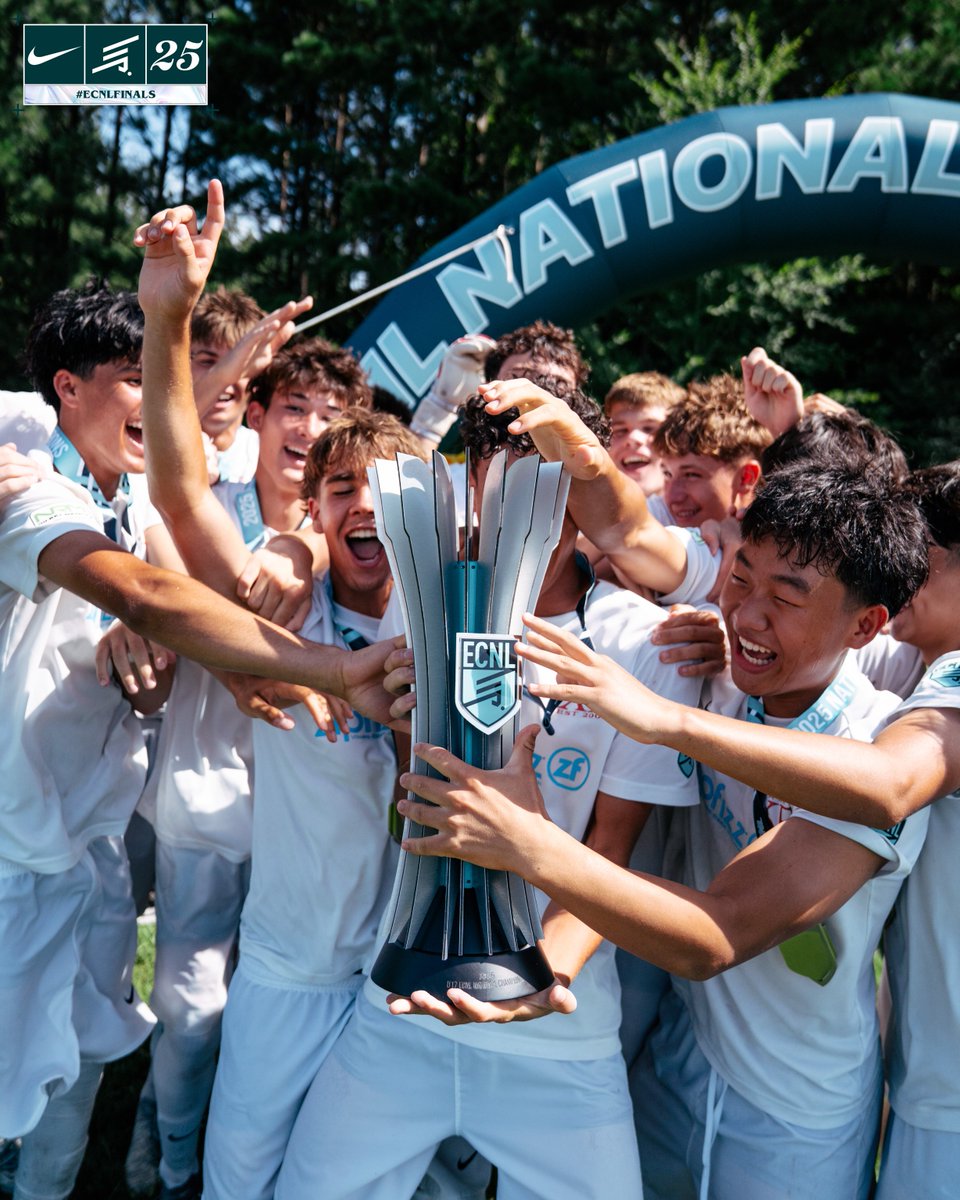 ECNLboys's tweet image. The 2️⃣0️⃣2️⃣5️⃣ U17 ECNL National Champions 🏆 #ECNLFinals