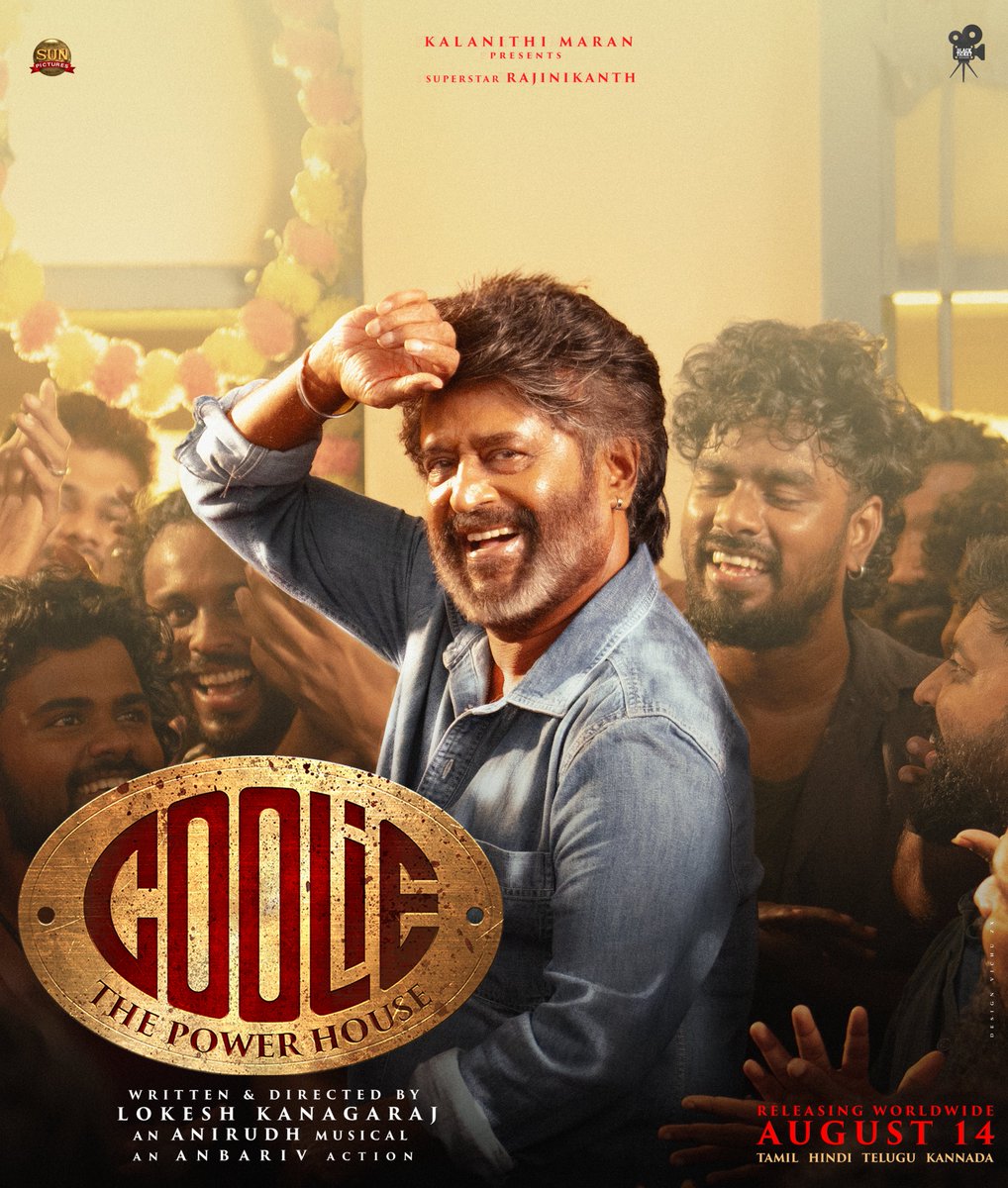Superstar
<a href="/rajinikanth/">Rajinikanth</a>
sir as #Deva  in #Coolie 💥📷 Thank you so much for this

<a href="/rajinikanth/">Rajinikanth</a>
sir 📷📷 It’s going to be a blast 📷
<a href="/anirudhofficial/">Anirudh Ravichander</a>

<a href="/anbariv/">AnbAriv</a>

<a href="/girishganges/">Girish Gangadharan</a>
<a href="/philoedit/">Philomin Raj</a>
<a href="/Dir_Chandhru/">Chandhru Anbazhagan</a>
<a href="/sunpictures/">Sun Pictures</a>
<a href="/PraveenRaja_Off/">Praveen Raja</a> 
 #Coolie