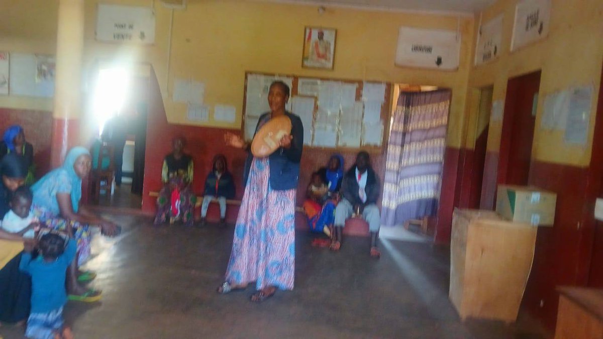 Sevguinee's tweet image. Sensibilisation au centre de santé urbain de Hérémakono (Mandiana) sur l’importance de la planification familiale du programme d’accompagnement des femmes enceintes du dispositif SOFIA, financé par @EF_LINITIATIVE