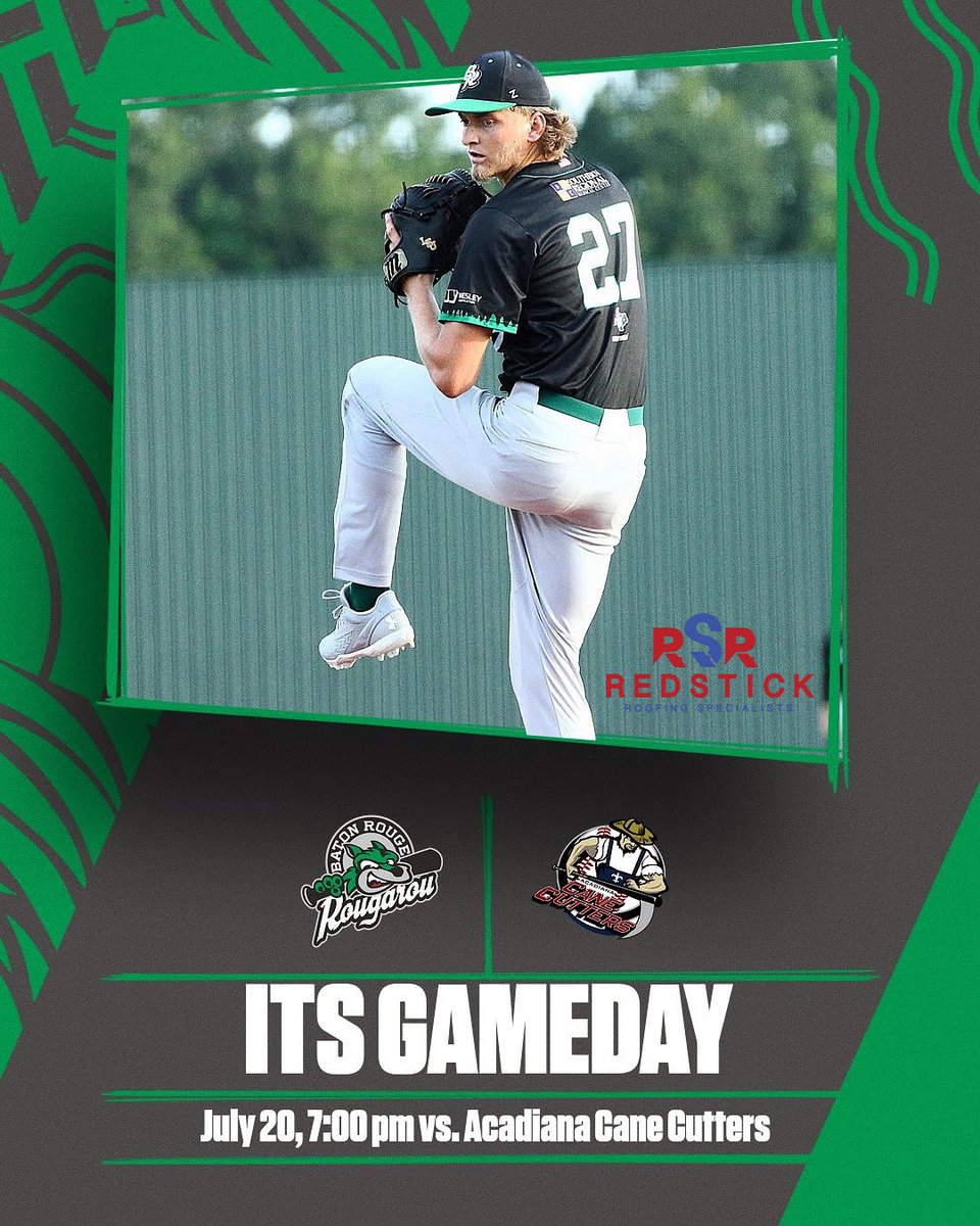 BRRougarou's tweet image. Free ticket night courtesy of Red Stick Roofing!
#BatonRougeRougarou #Baseball #TCL #SummerBaseball #Gameday #FirstPitch
#AcadianaCaneCutters #RedStickRoofing