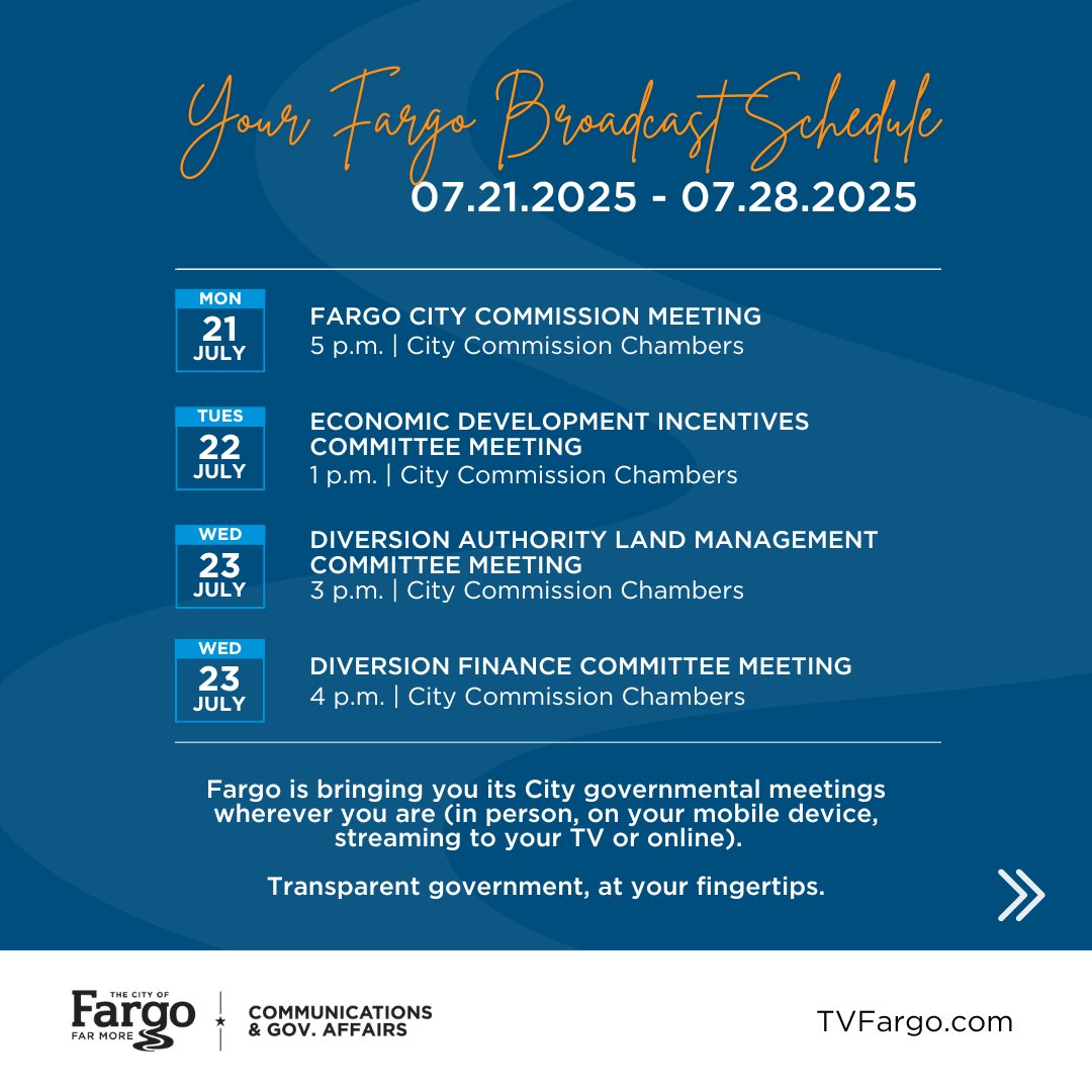 thecityoffargo's tweet image. Team #Fargo will be hosting several broadcasts in the near future that we are proud to be bringing to you live.
Fargo works diligently to foster #TransparentGovernment, at your fingertips.