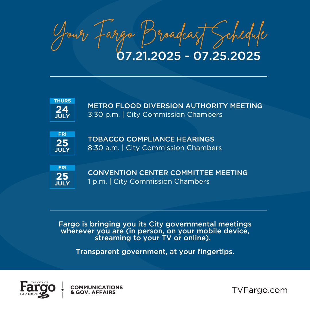 thecityoffargo's tweet image. Team #Fargo will be hosting several broadcasts in the near future that we are proud to be bringing to you live.
Fargo works diligently to foster #TransparentGovernment, at your fingertips.