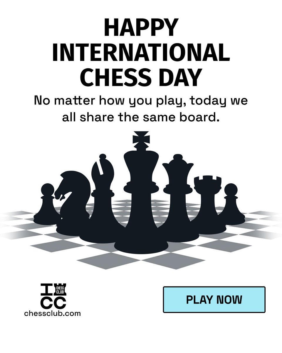 chessclubICC's tweet image. Happy #InternationalChessDay!