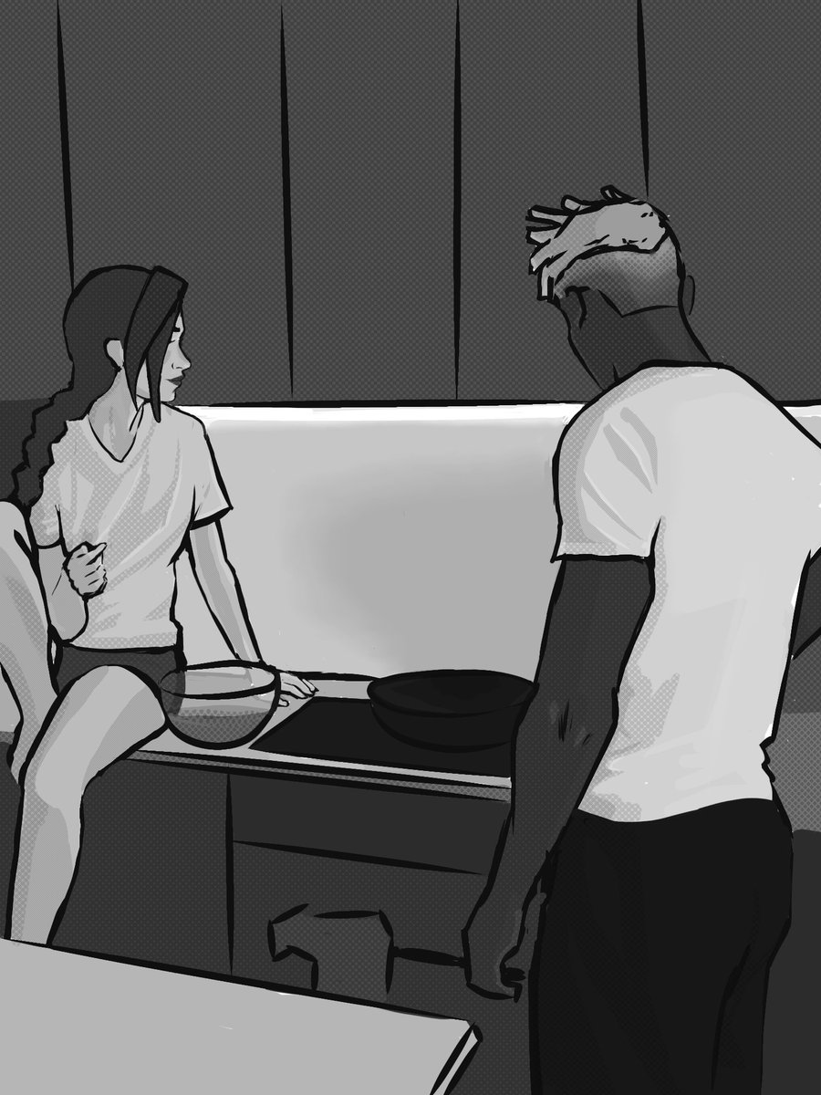 vic_isweet's tweet image. #Timebombweek2025
Day 1: First date
Ekko is cooking for her &gt;.&lt; kind of inspired by push to start
#Jinx #Ekko #Arcane #Timebomb
